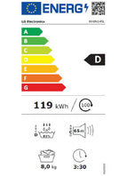 Sèche linge pompe à chaleur LG RH8N14SL