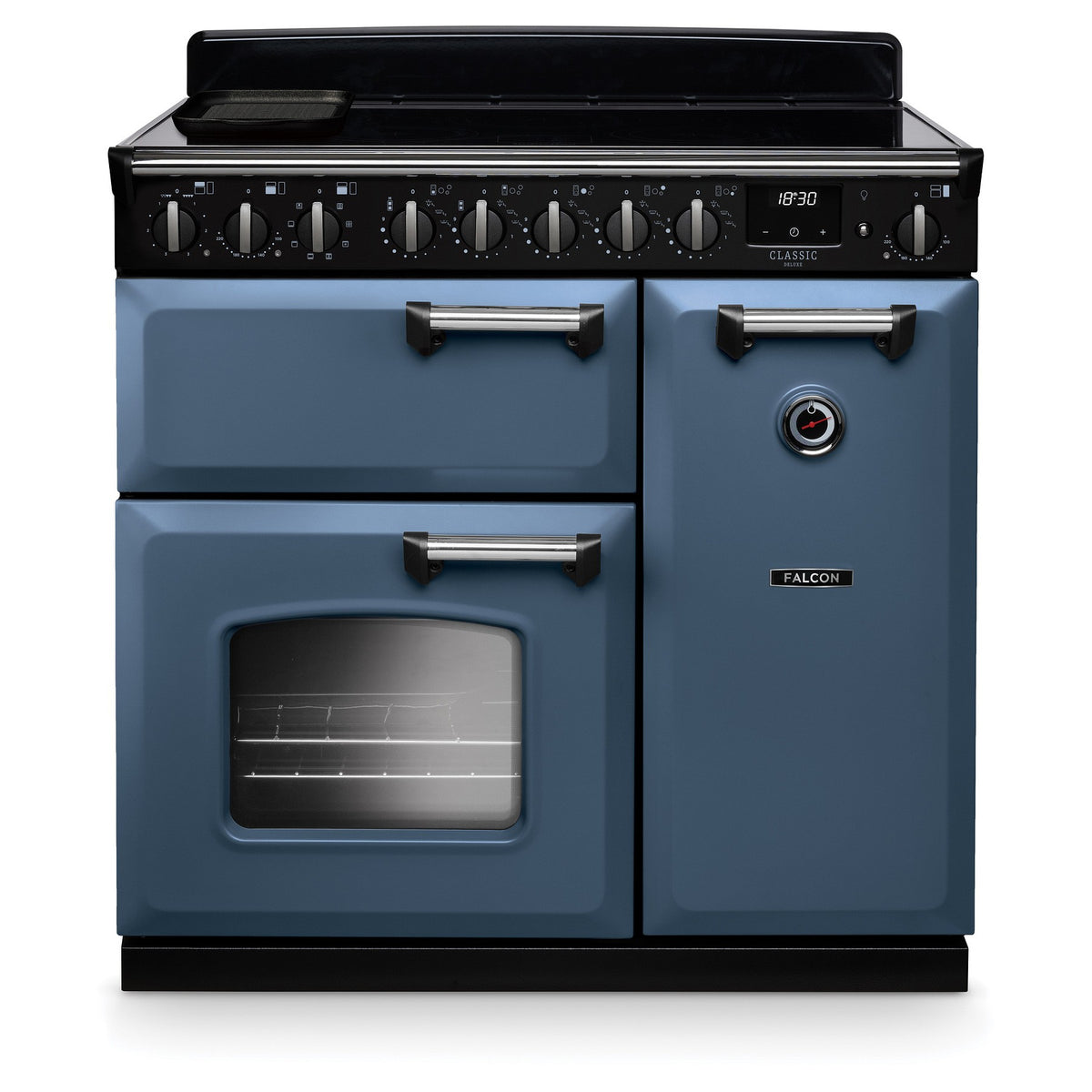 Piano de cuisson induction FALCON NGC TAB IND 90 CM ROCHE BLEUE CHROME