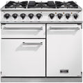 Piano de cuisson gaz FALCON Semi Pro DELUXE 100 BLANC NICKEL BROSSÉ